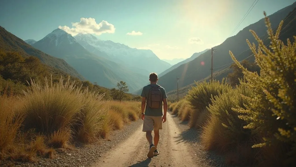 A scenic view of eco-friendly travel options